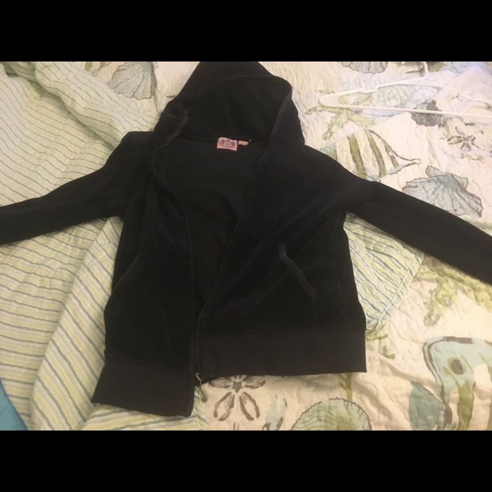 Juicy couture black zip up size M. Great deal.
